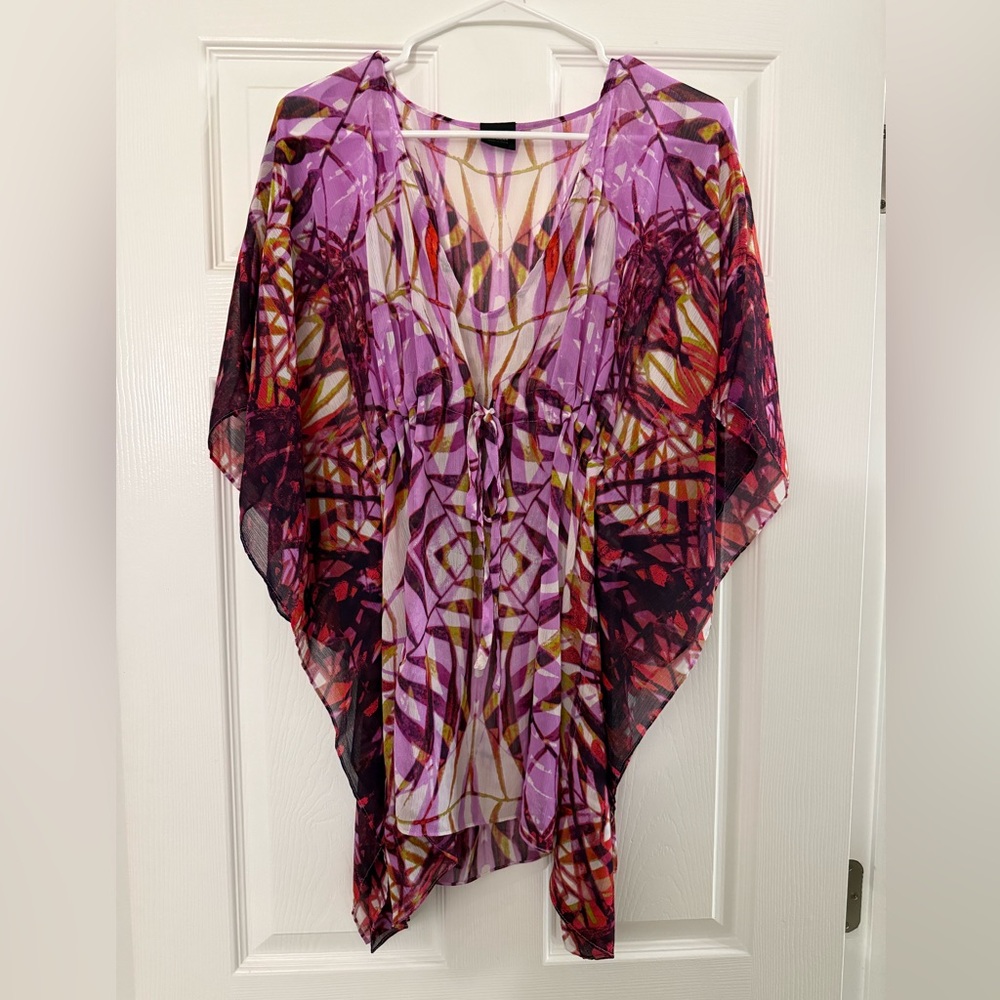 Floral Sheer Cover Up Dress
